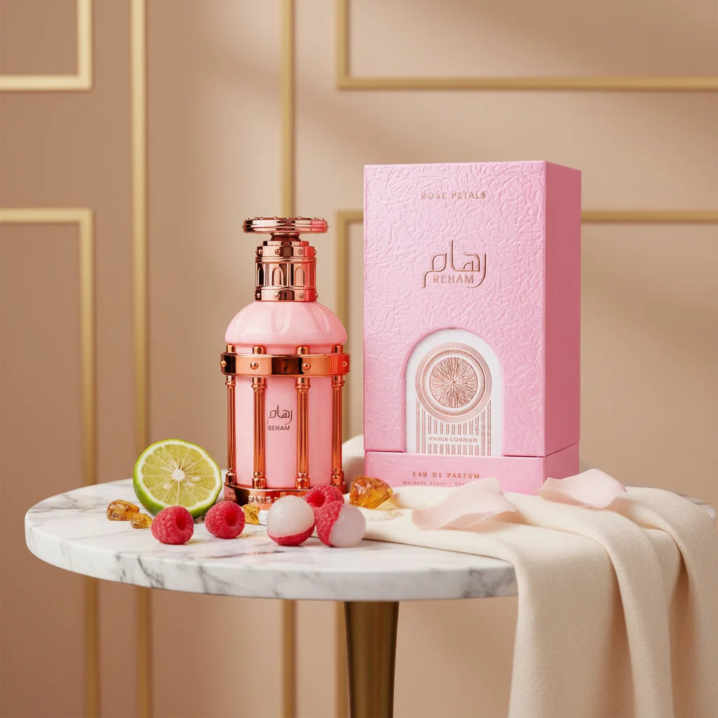 Reham Rose Petals par Paris Corner – Eau de Parfum Unisexe 100 ml : La Rose dans Toute sa Splendeur