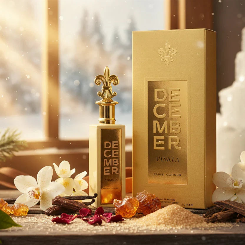 December Vanilla par Paris Corner – Eau de Parfum Unisexe 85 ml : La Vanille Hivernale à Son Apogée