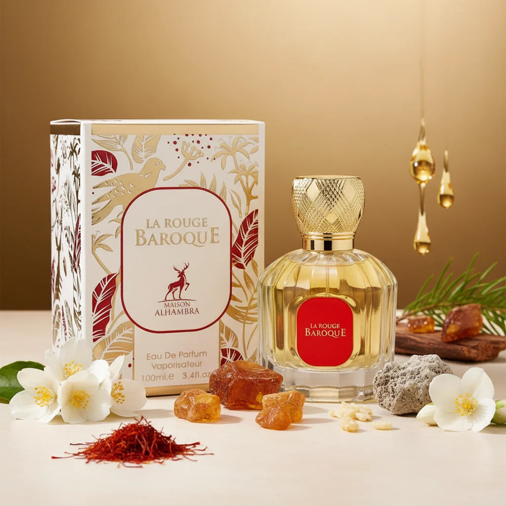 La Rouge Baroque par Maison Alhambra – Eau de Parfum 100 ml : L'Élégance Orientale à Son Apogée