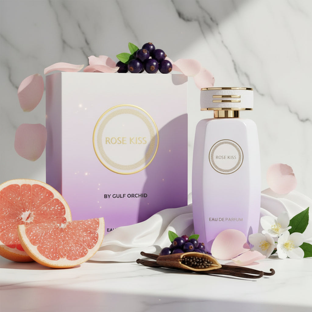 Rose Kiss par Gulf Orchid – Eau de Parfum 100 ml : La Rose Orientale dans Toute sa Splendeur