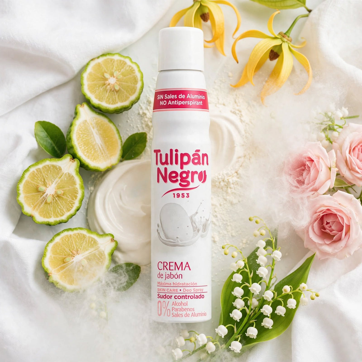 Déodorant Spray Corps Tulipan Negro – Crema de Jabón / Crème de Savon (200 ml)