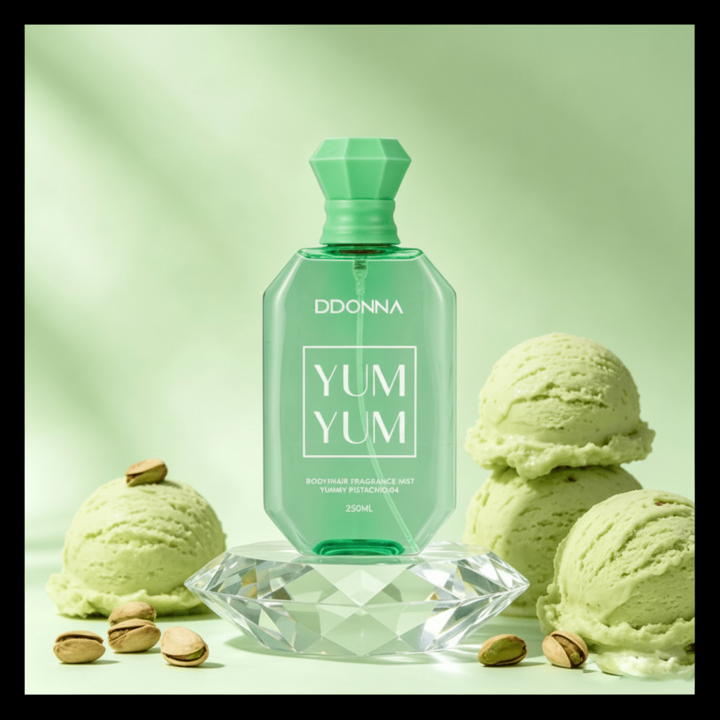Brume Parfumée Corps & Cheveux D’Donna – Yum Yum Pistachio (250ml)