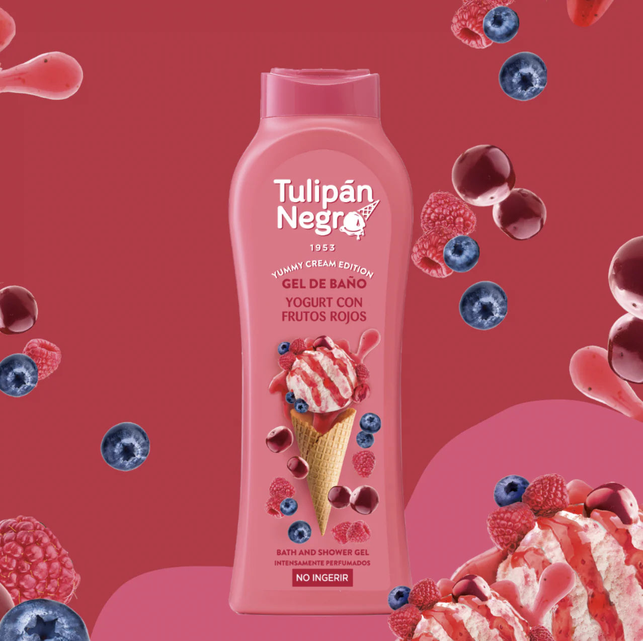Gel douche Tulipan Yogurt Fruits Rouges