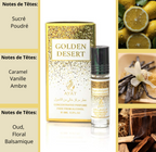 Huile Parfumée GOLDEN DESERT - AYAT 6ml Sans Alcool