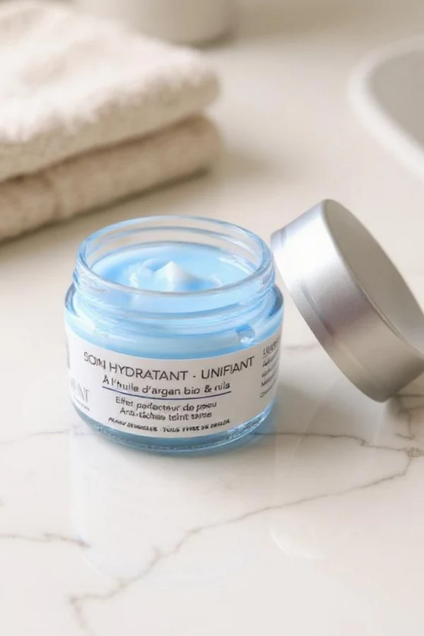 Soin hydratant et unifiant à l'huile d'argan bio et nila - ARTICOSMETIQUE