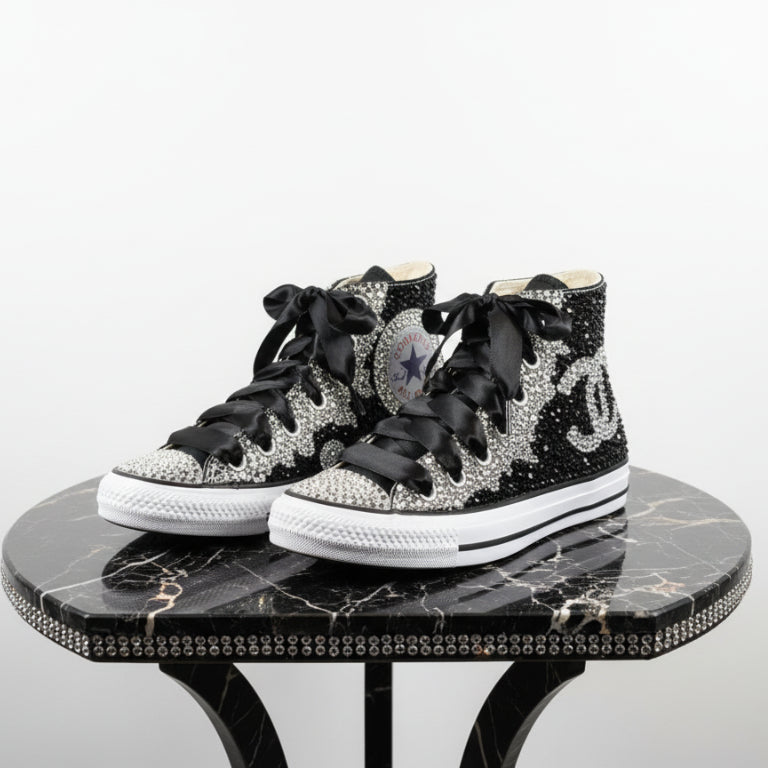 Basket Converse ALL STAR authentique personnalisées strass inspiration ChaCha