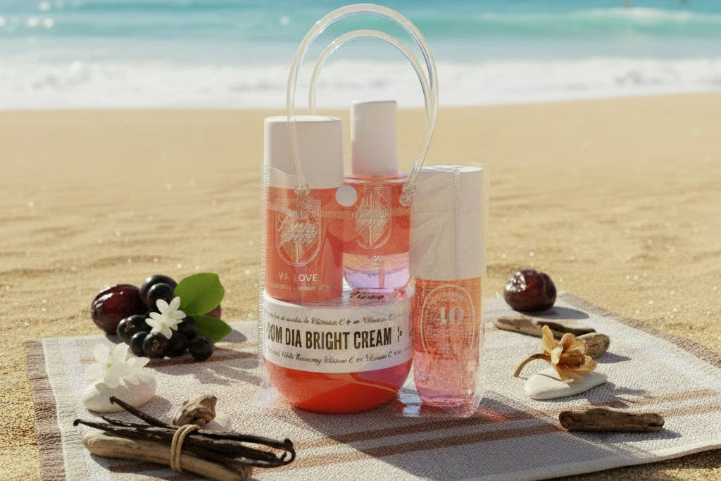 Pack Crème corps Bom Dia Bright Inspiration Sol de J. Rose Vif 40