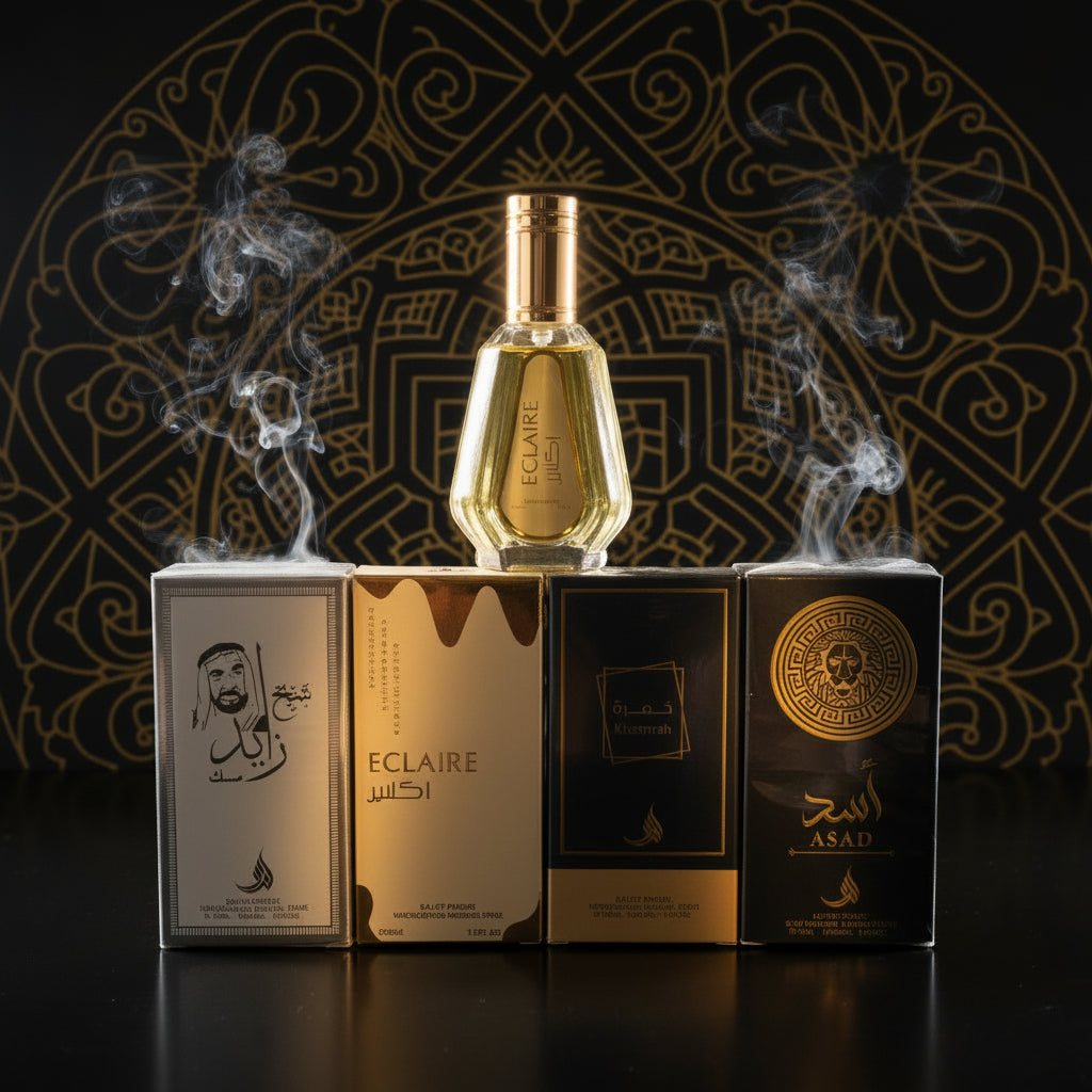 Lot N° 7 de 4 eaux de parfums Collection Signatures d'Orient – Pack Découverte homme