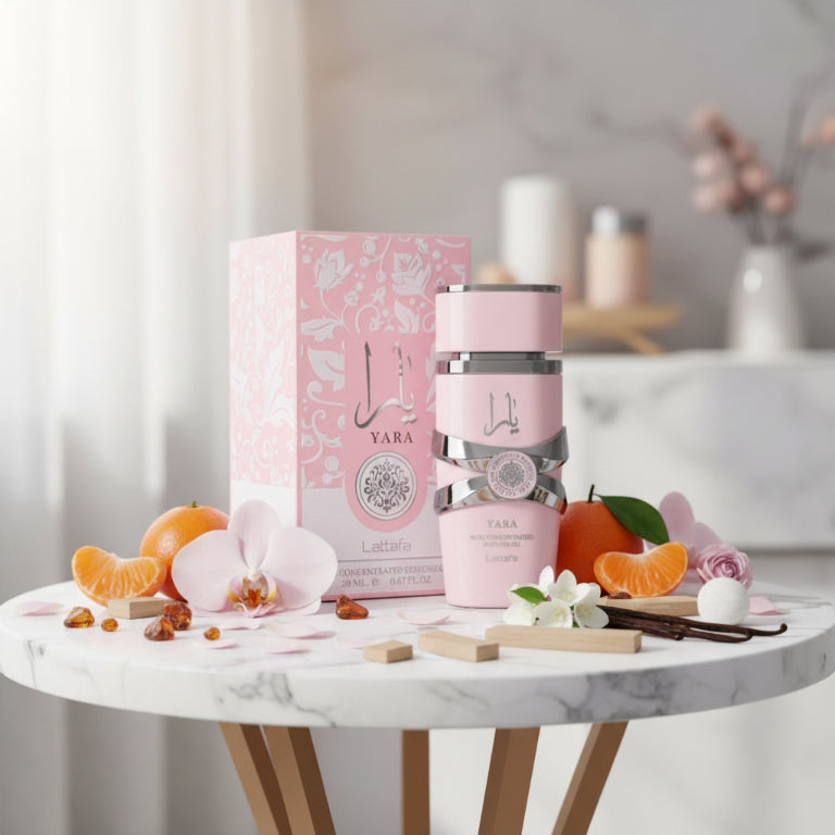 Huile de Parfum Concentrée Yara Rose Lattafa – Élixir Oriental Féminin 20 ml
