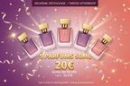 Bannière deuxième déstockage 5 parfums 20€ - corrigée