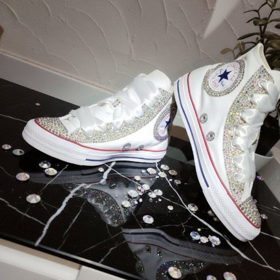 Basket  Converse All STAR Authentique personnalisées strass