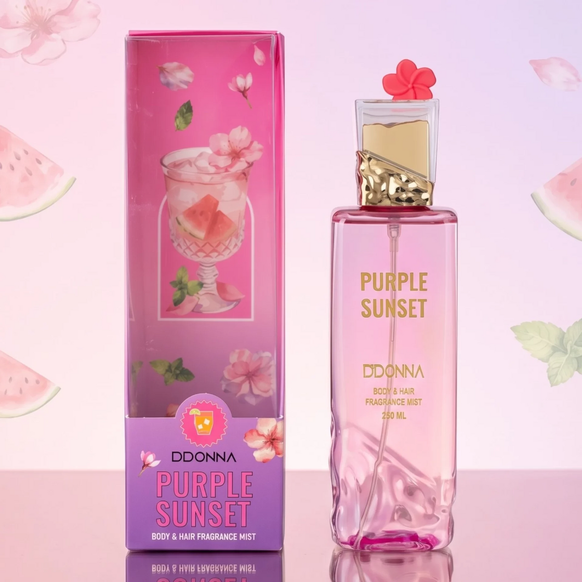 Brume Parfumée Corps & Cheveux D’Donna – Purple Sunset (250ml)