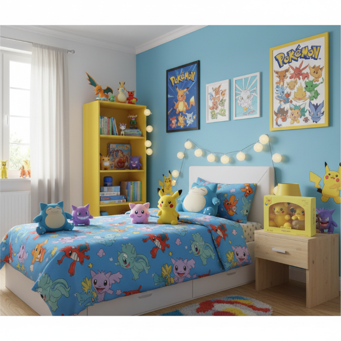 Coffret Parfum Enfant PICACHU - Eau de Parfum 50ml avec Peluche