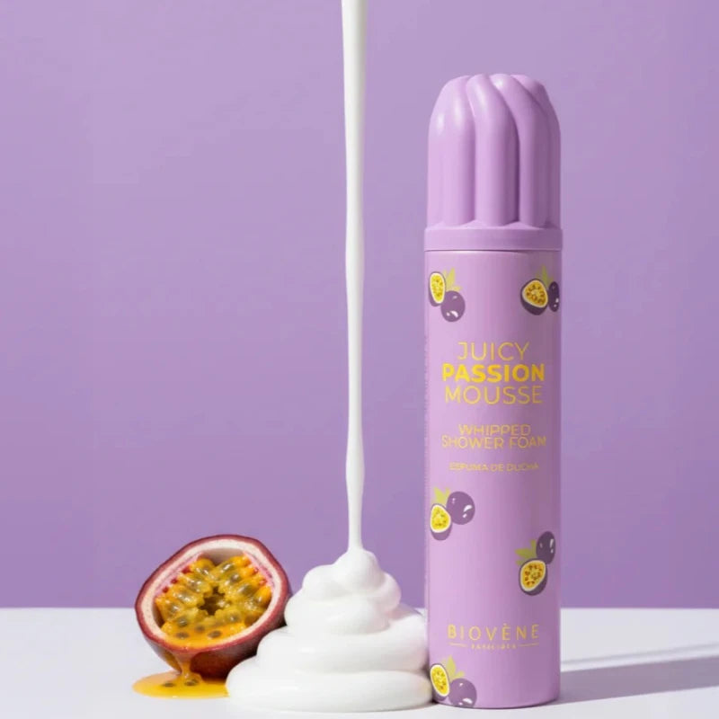 Mousse de Douche Chantilly Juicy Passion Mousse – Biovène Barcelona (250 ml)