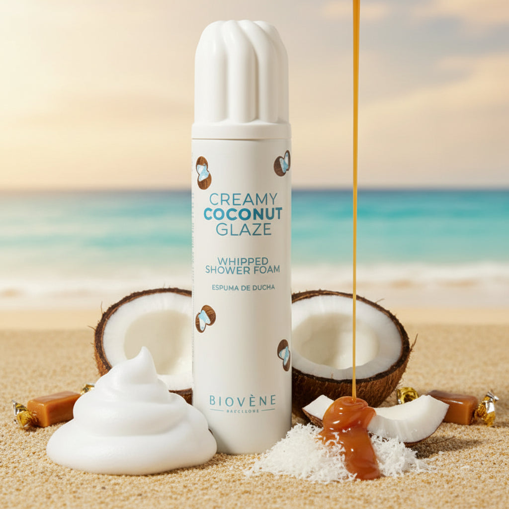 Mousse de Douche Fouettée Creamy Coconut Glaze – Biovène (250 ml)