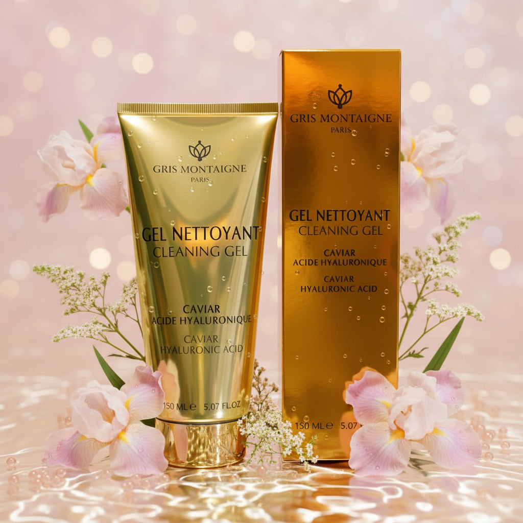 Gel Nettoyant Visage – Caviar & Acide Hyaluronique | Gris Montaigne Paris