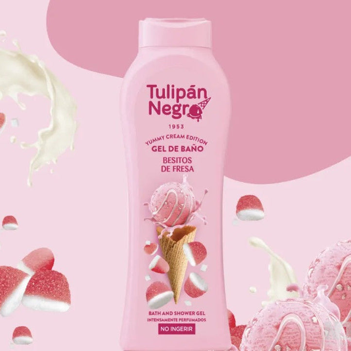 Gel douche TULIPAN YUMMY CREME GLACE BONBON FRAISE