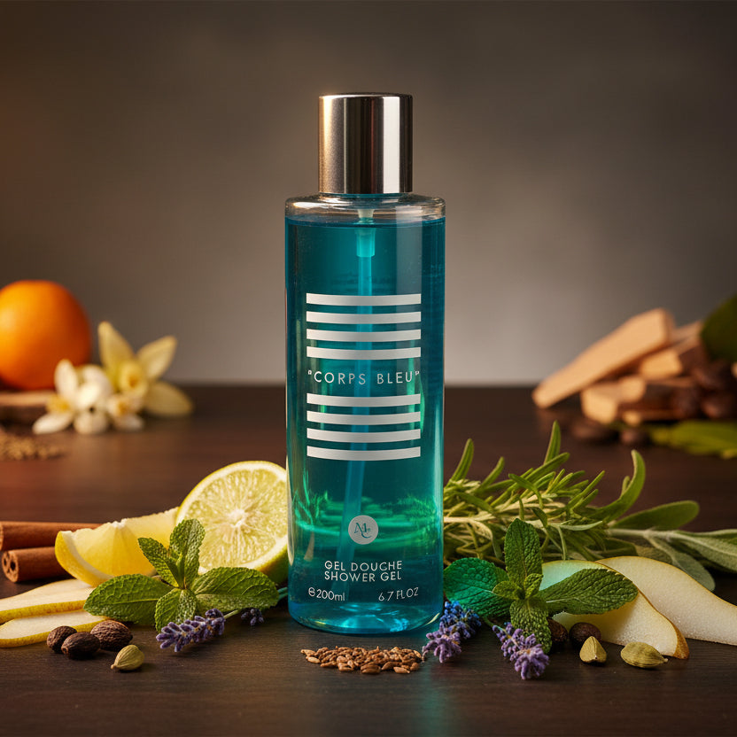 Gel Douche Corps Bleu - Inspiration Le Mâle JPG 200ml