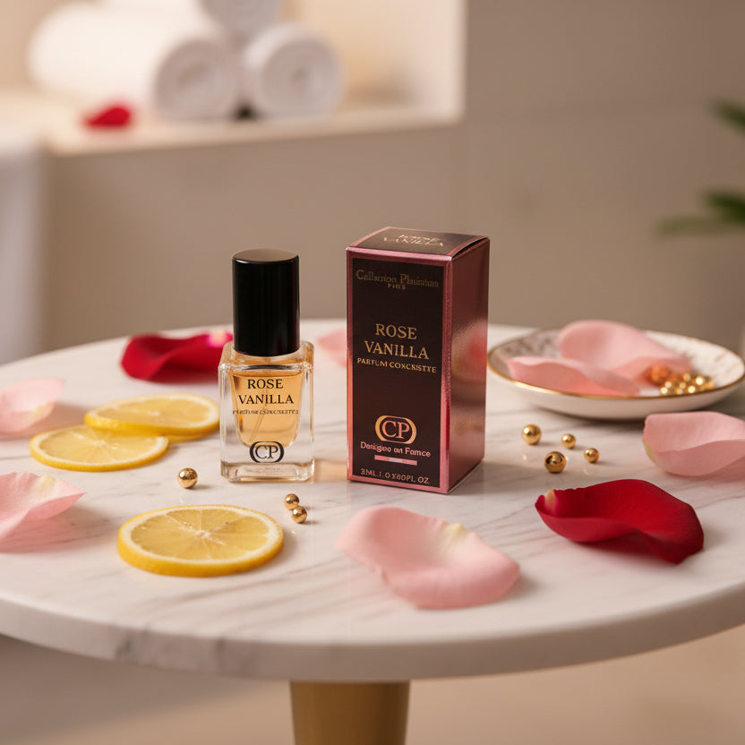 Huile Parfumée ROSE VANILLA - 5ml Sans Alcool