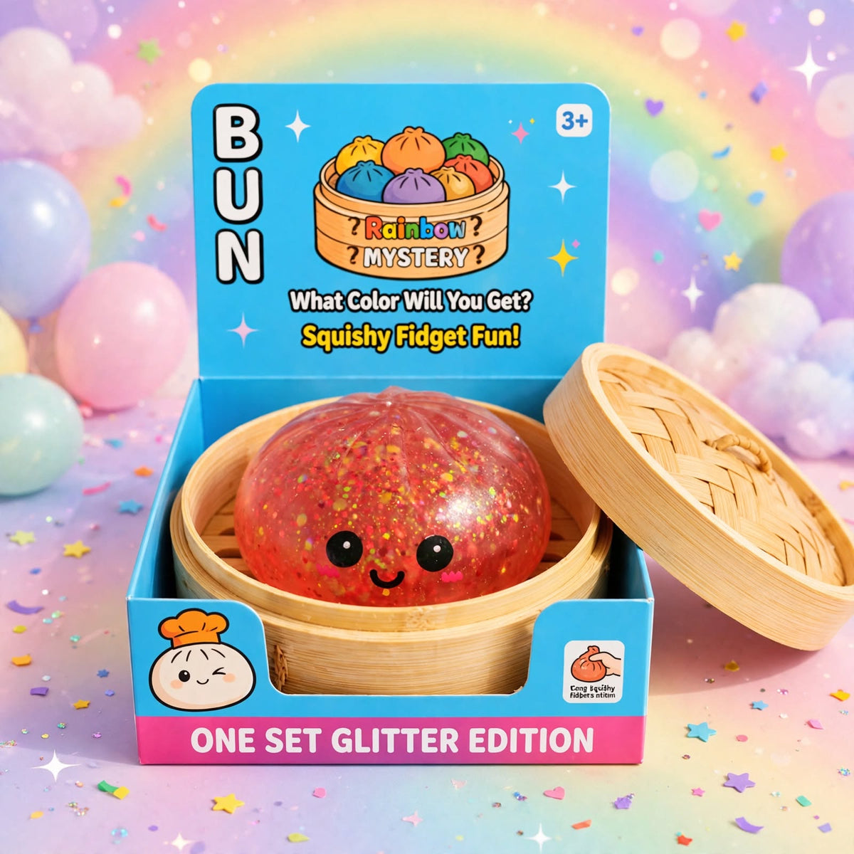 Squishy Bun - Édition Paillettes (Glitter Edition)