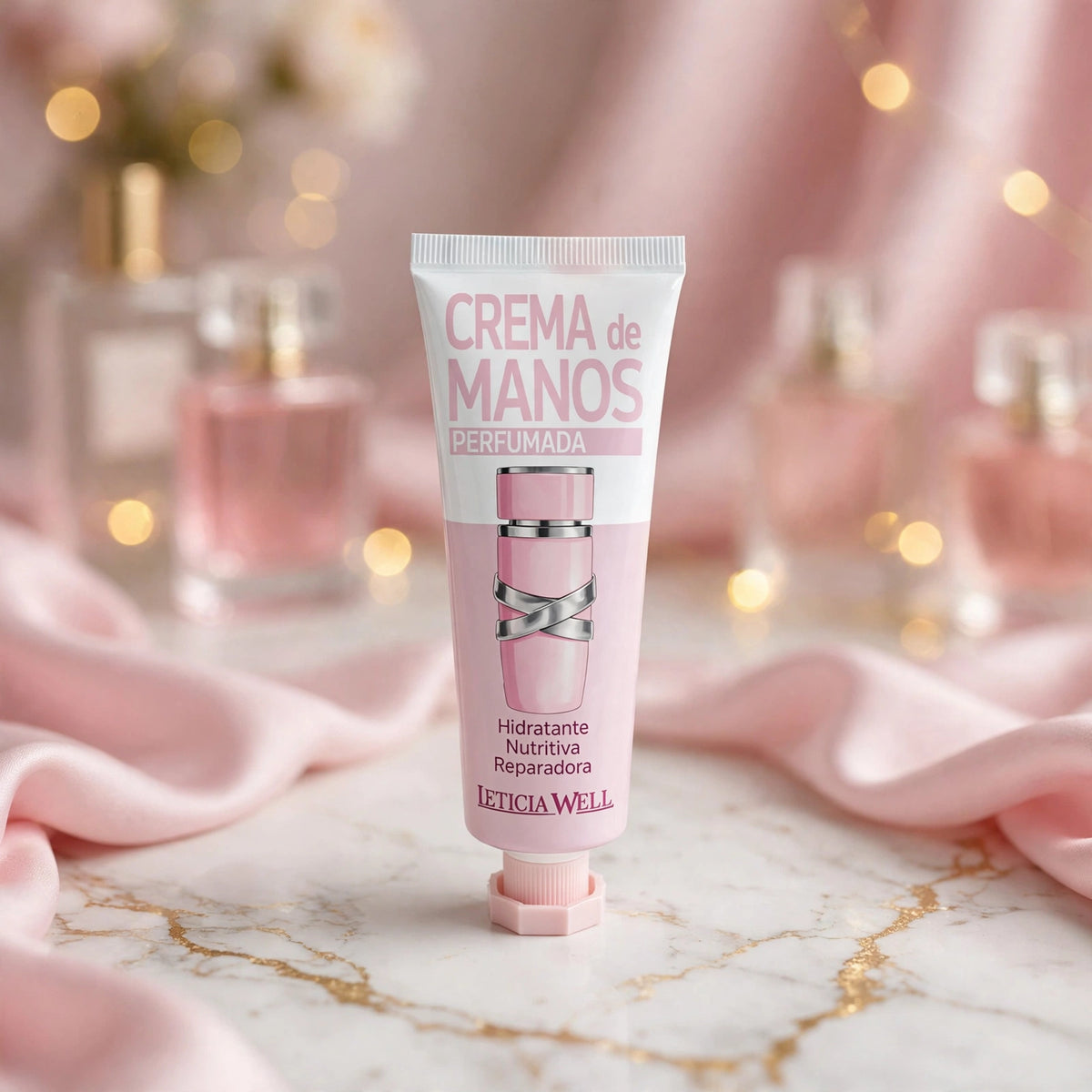 Crème pour les Mains Parfumée Leticia Well (Hydratante, Nutritive & Réparatrice)