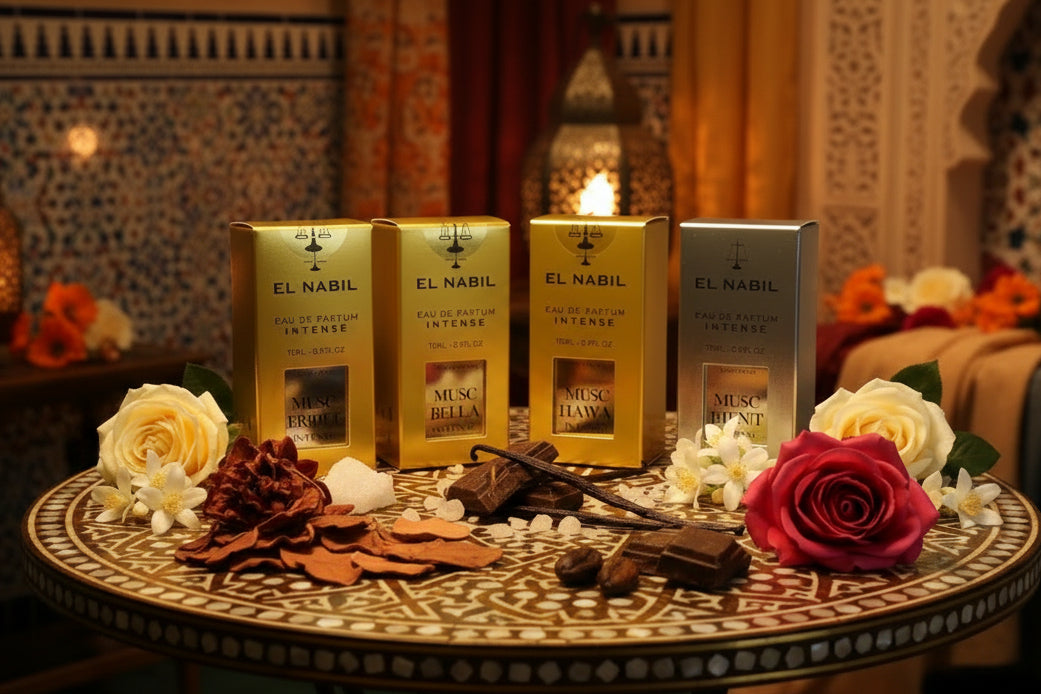 Set van 4 kleine El Nabil eau de parfum van 15 ml