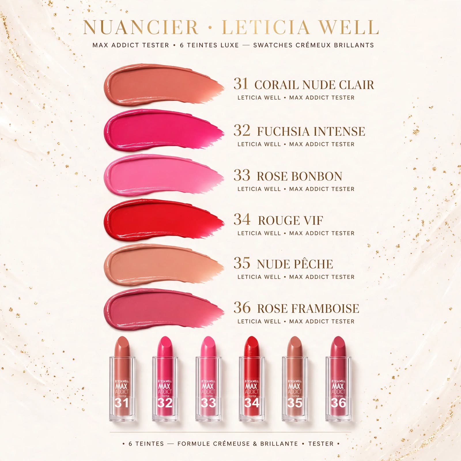Rouge à Lèvres Max Addict Intensity Glow – Leticia Well