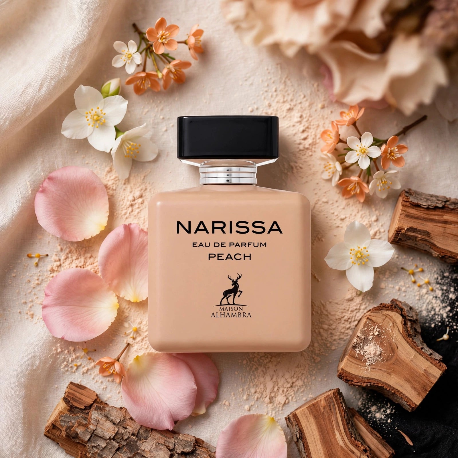 Narissa Peach Eau de Parfum par Maison Alhambra – L'Icône de l'Élégance Musquée (100ml)