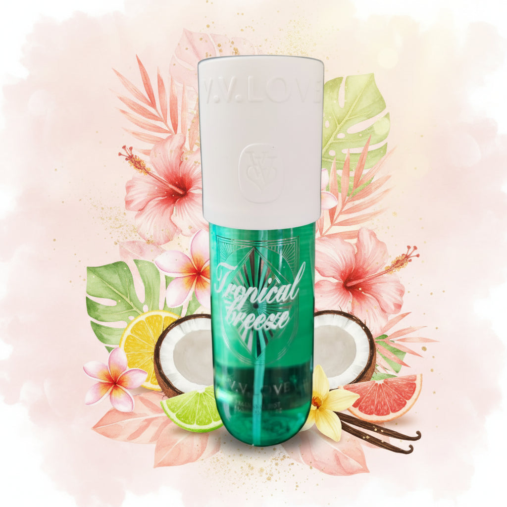Brume Parfumée Corporelle – Tropical Breeze par V.V. LOVE (150 ml)