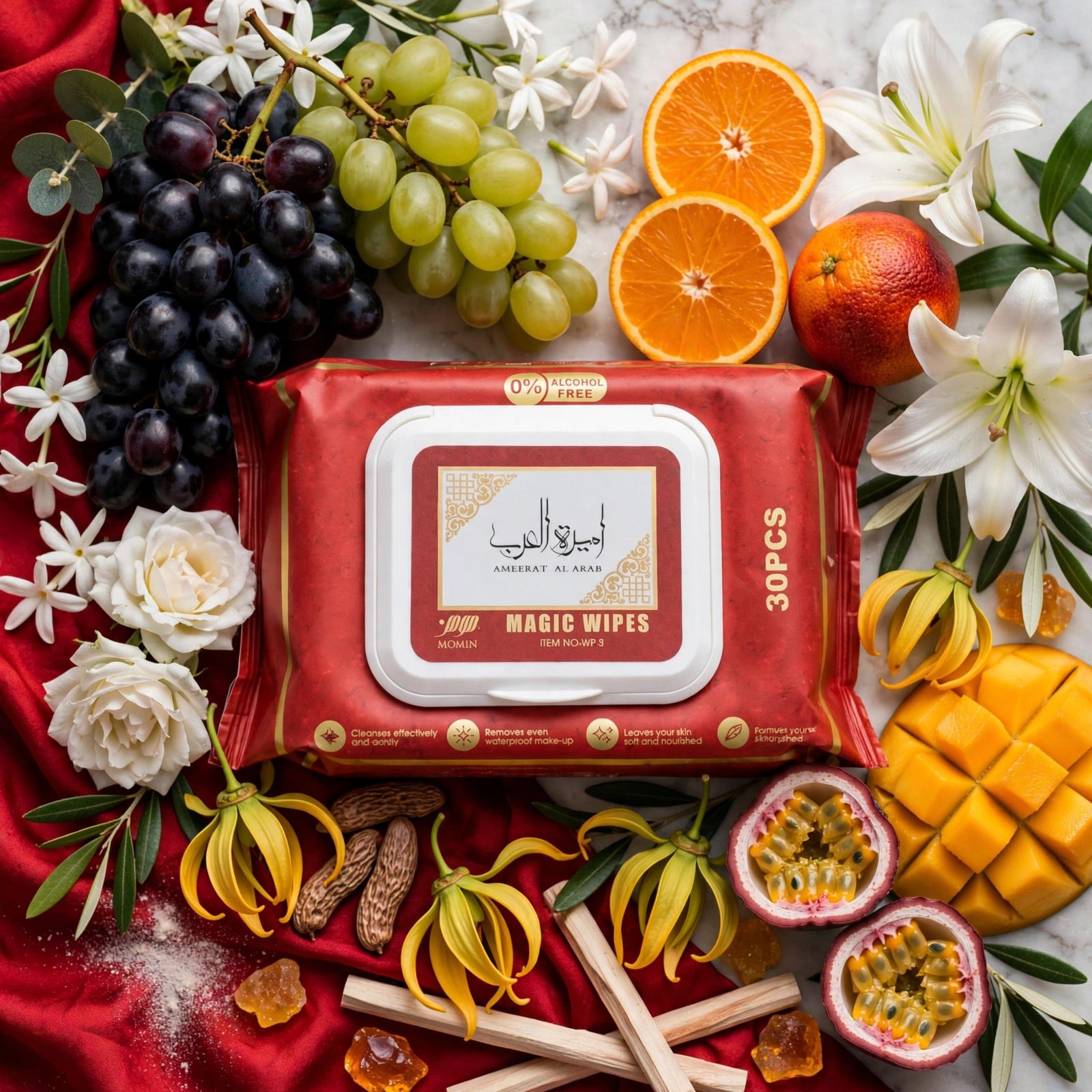 Lingettes Parfumées Magic Wipes Ameerat Al Arab – Momin (30 pièces)