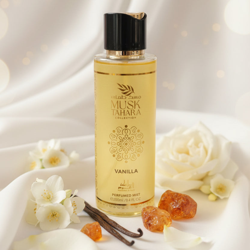 Brume Parfumée Musk Tahara Corps & Cheveux Collection Vanilla Mamlakat Al Oud (250ml)