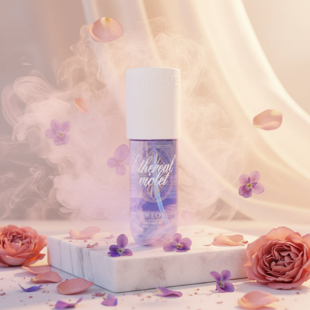 Brume Parfumée Corporelle – Ethereal Violet par V.V. LOVE (150 ml)