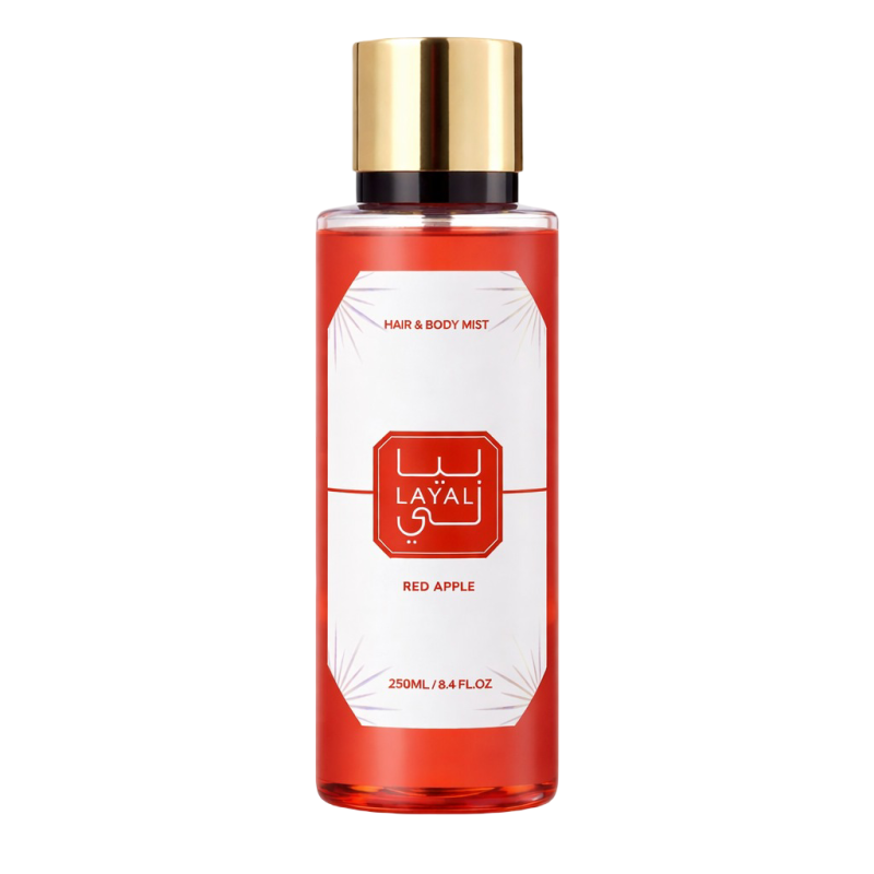 Brume Layali pour le Corps et Cheveux - Red Apple 250ml inspiration du Eden Juicy Apple | 01 de Kayali
