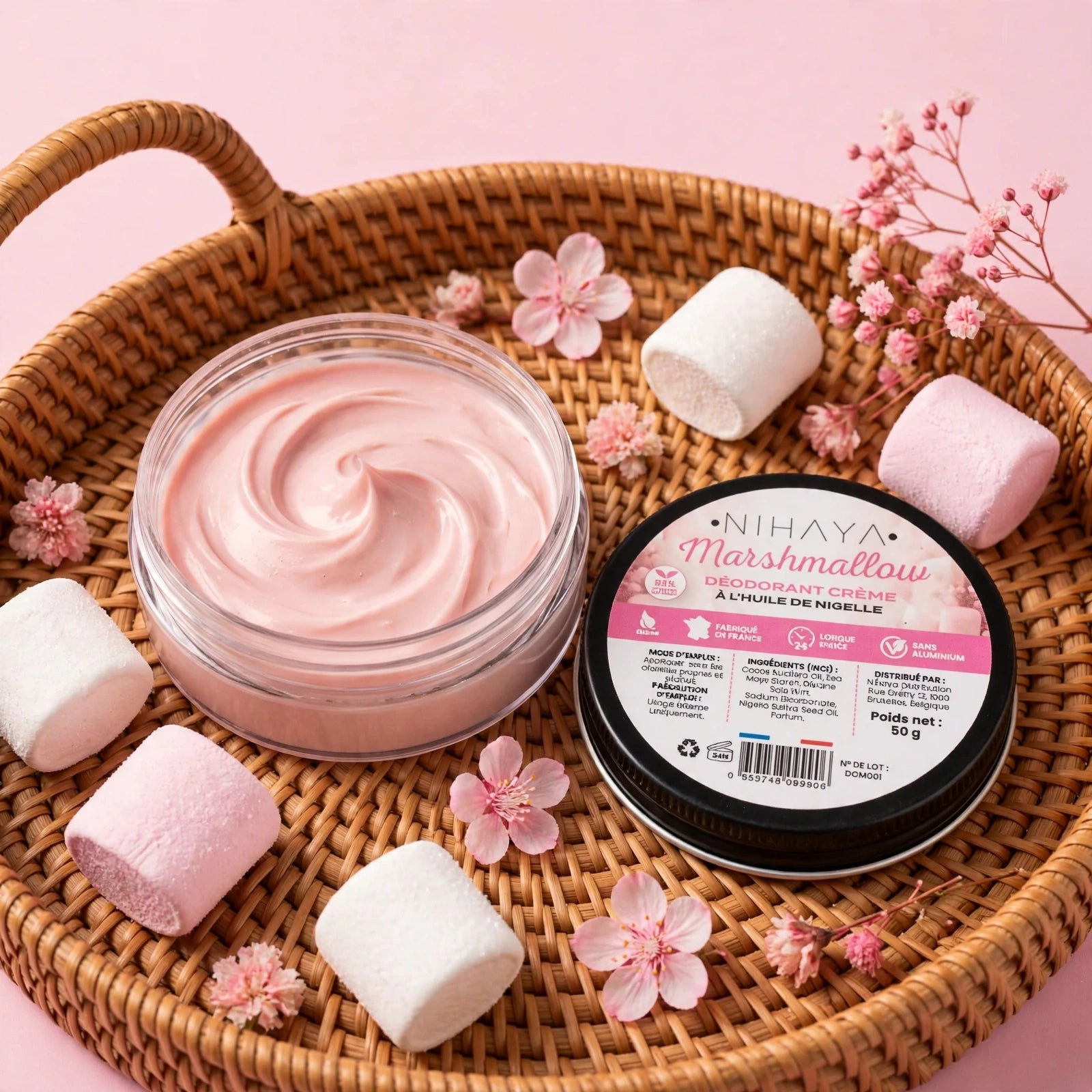 Déodorant Crème Marshmallow – Nihaya (50g)