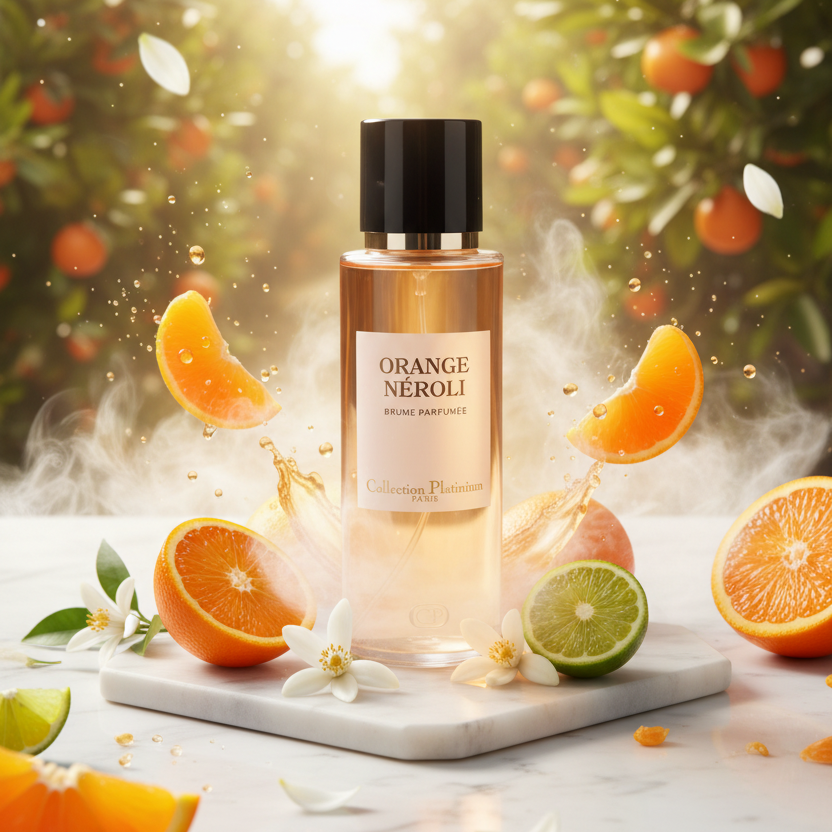 Brume Orange Néroli Collection Platinium 250 ml inspiration du Néroli Portofino de Tom Ford.