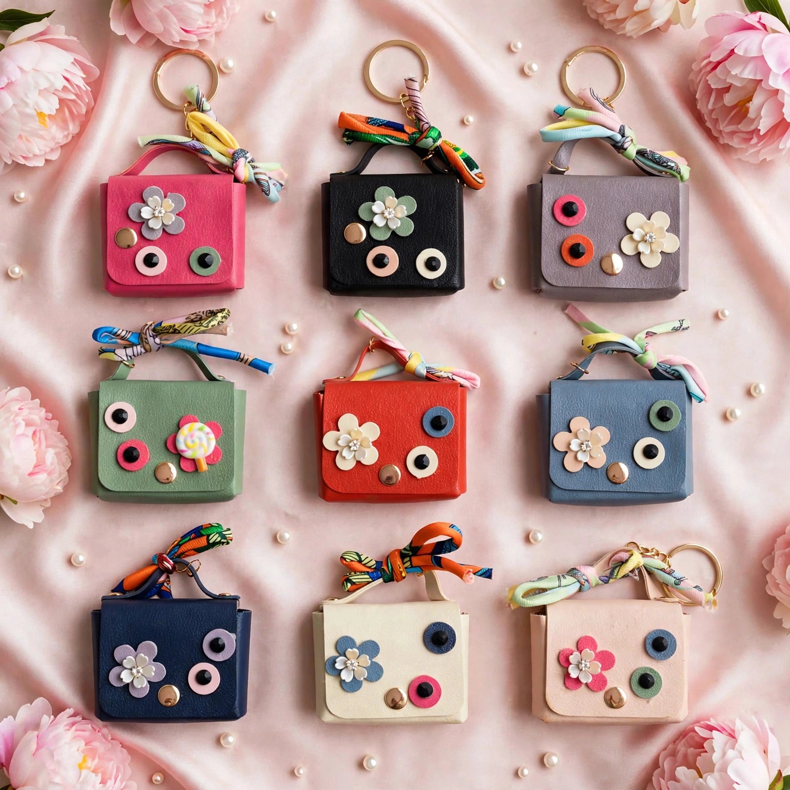 Duo Chic & Olfactif : Mini Porte-Monnaie Bijou de Sac + Huile de Parfum "Collection Platinium"
