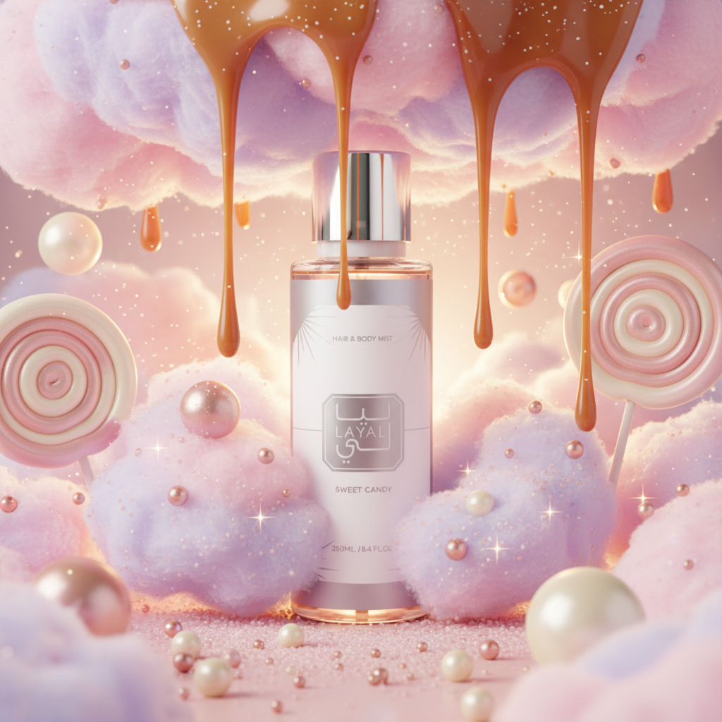 Brume Layali pour le corps et les cheveux - Sweet Candy 250ml inspiration du Vanilla Candy Rock Sugar | 42 de Kayali