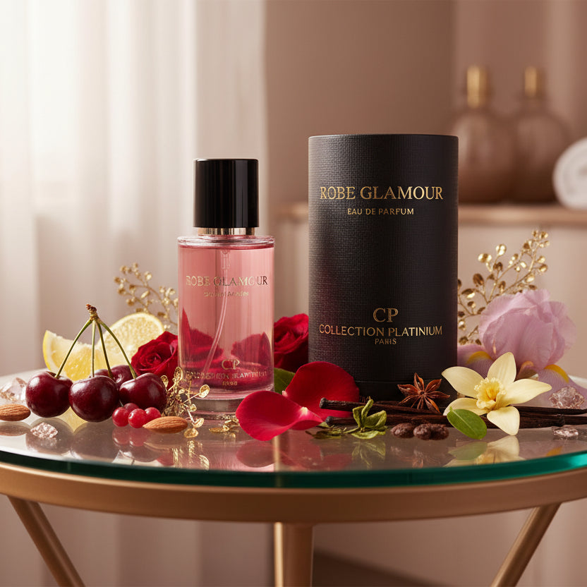 Robe Glamour 50ml Extrait de parfum femme – inspiration La Petite Robe Noire de Guerlain - Collection Platinium