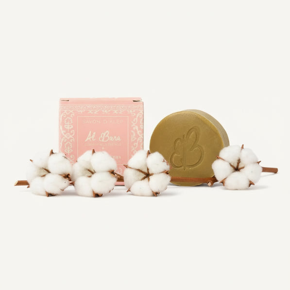 Savon d'Alep Parfumé à la Fleur de Coton - 50g