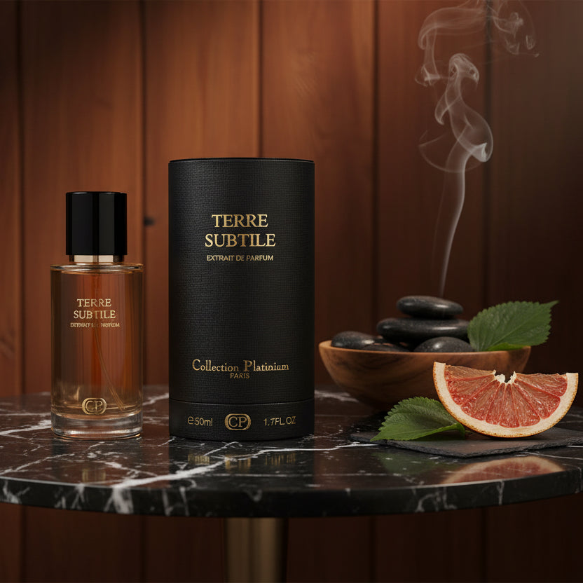 Terre Subtile 50ml Extrait de parfum homme – inspiration Terre d'Hermès Collection Platinium