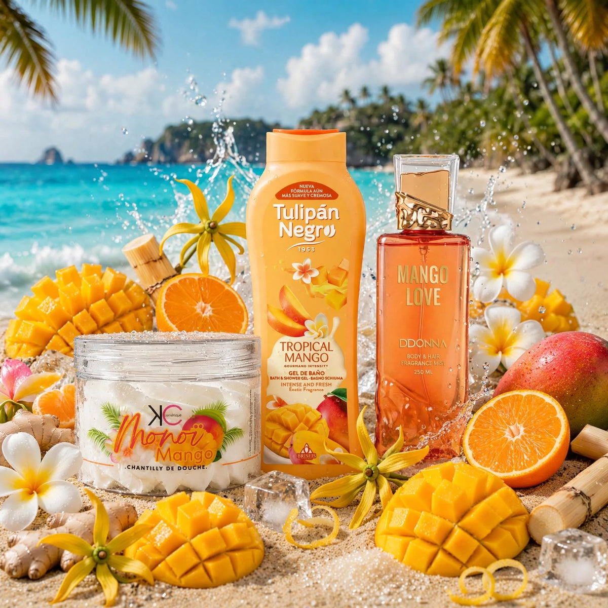 Trio Évasion Tropicale Mangue – Rituel Corps & Cheveux